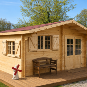 Chalet en madriers massifs de 42 mm de 24m² /17.52m²