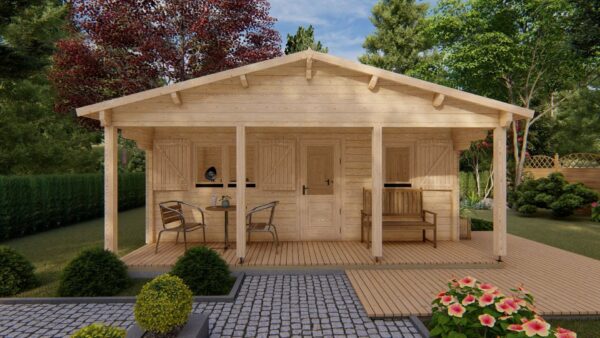 Chalet Lou (6 m x 6 m), 36 m², 68 mm