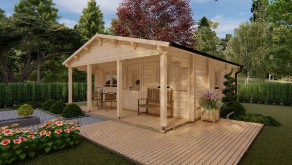 Chalet Lou (6 m x 6 m), 36 m², 68 mm – Image 6