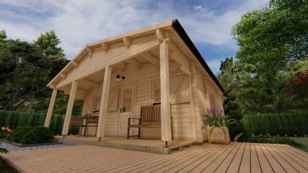 Chalet Lou (6 m x 6 m), 36 m², 68 mm – Image 4
