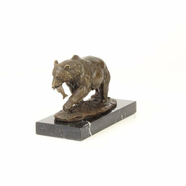 ours en bronze sur marbres digne miko – Image 3