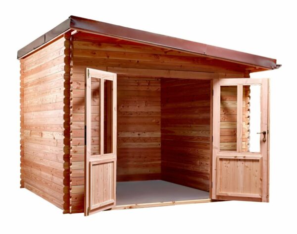 Abri DAN30F30.02- Toit multidirectionnel -En Douglas-Madriers 28mm-3 x 3m-9m² – Image 2