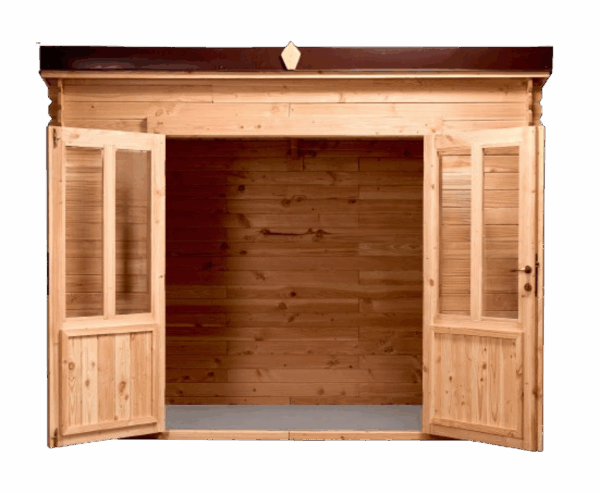 Abri DT30F17.02-En Douglas-Madriers de 20mm- 3.00 x 1.65m-4.95m² – Image 4