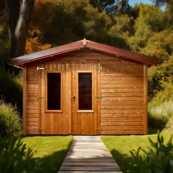 Abri THE32F24.02 -Sans Plancher-En THT- Panneaux 19mm- 3.16 x 2.40m-7.58m² – Image 2