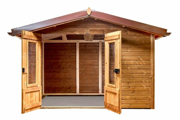 Abri THE32F24.02 -Sans Plancher-En THT- Panneaux 19mm- 3.16 x 2.40m-7.58m²