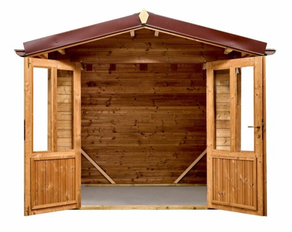 Abri THA24F21.02 -Sans Plancher-En THT-Madriers de 28mm- 2.35 x 2.15m-5.05m² – Image 3