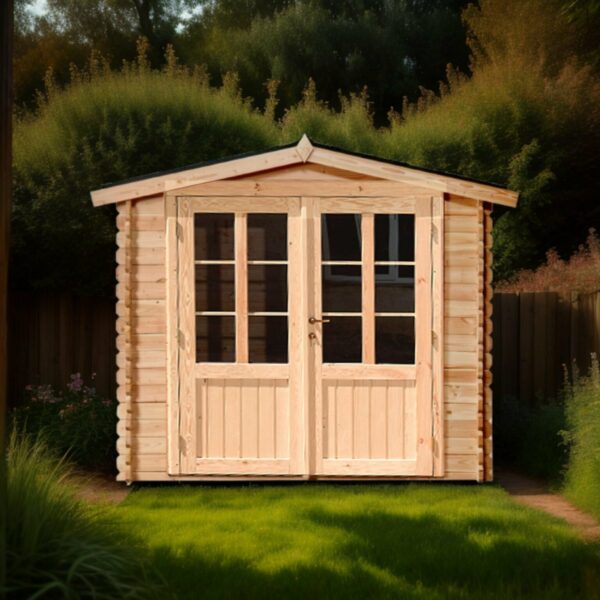 Abri DHA2421.02T-En Douglas-Madriers de 28mm- 2.35 x 2.13m-5.01m²