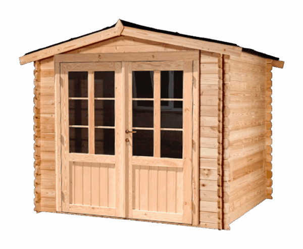 Abri DHA2520.02-En Douglas-Madriers de 28mm-2.50 x 2.00m-5.00m² – Image 3