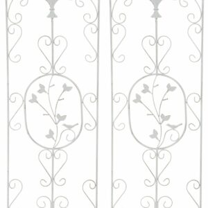 Lot de 2 treillis antiques Burgus White