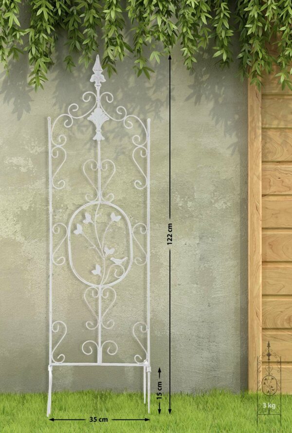 Lot de 2 treillis antiques Burgus White – Image 2