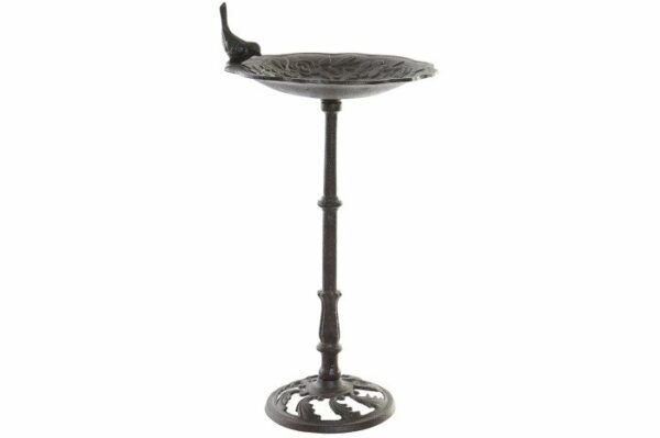 FONTAINE OISEAUX FER FONTE 26X26X52 OISEAU
