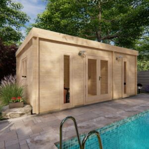 Chalet bois Ottawa 23,8 m² en 44mm