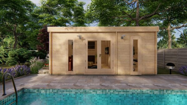 Chalet bois Ottawa 23,8 m² en 44mm – Image 4