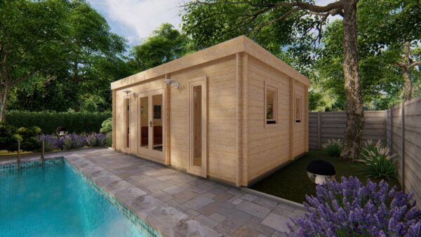 Chalet bois Ottawa 23,8 m² en 44mm – Image 2