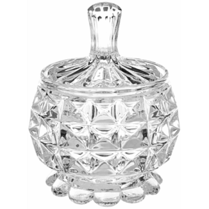 Sucrier en Verre "Diamant" 11cm Transparent