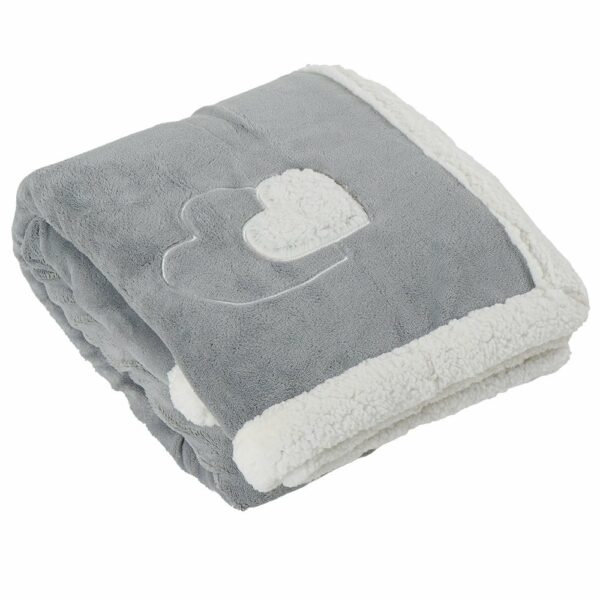 Plaid gris microfibre coeur double sherpa 240gsm/bord 210 gsm

Taille : 152×127 cm