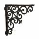 Equerre Credence Etagere Potence Murale Suspension en Fonte Marron Support 4x19,7x19,7cm