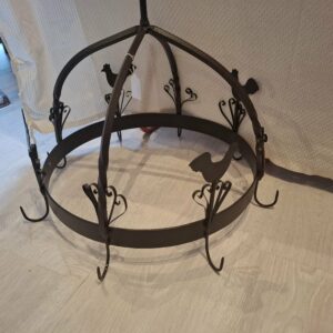 suspension porte jambon en fer forge