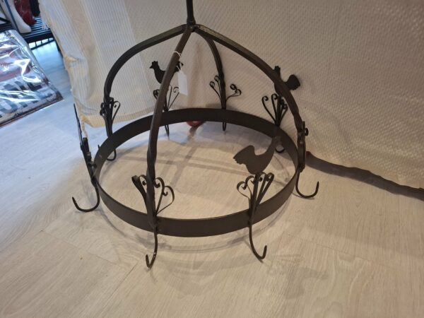 suspension porte jambon en fer forge