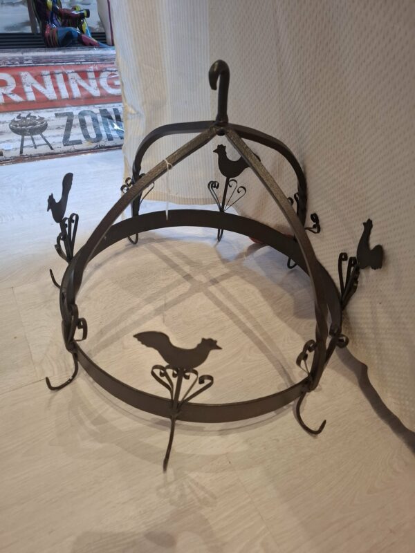 suspension porte jambon en fer forge – Image 3