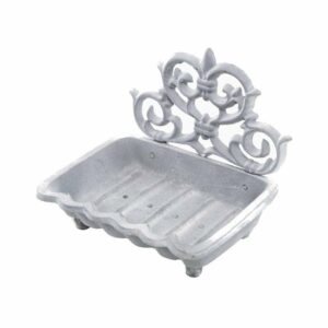 Porte savon en fonte gris 15.5 x 11 cm