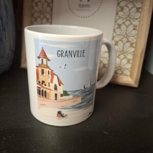 Mug en porcelaine blanche granville