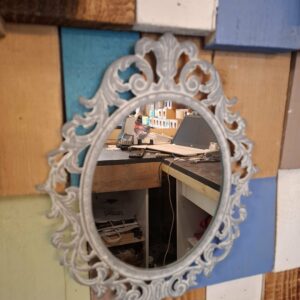 MIroir en fer forge gris