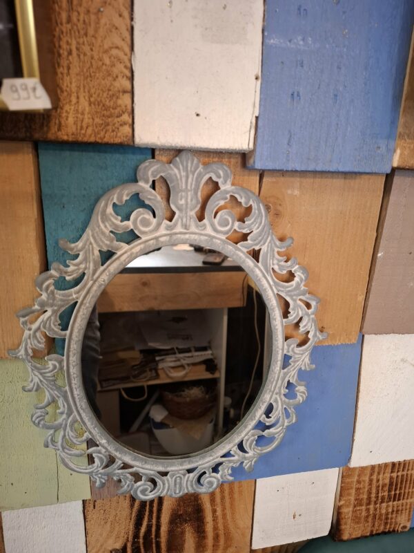 MIroir en fer forge gris – Image 2