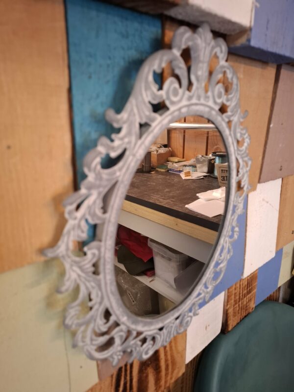 MIroir en fer forge gris – Image 3