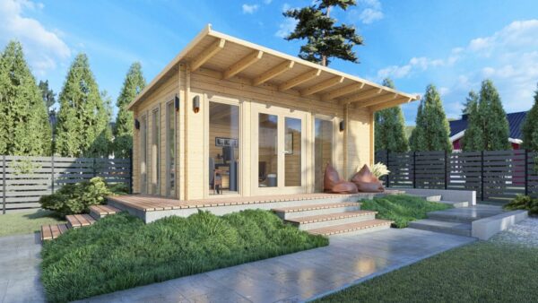 Chalet bois Lille 18m² habitable (44mm)