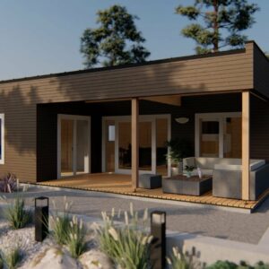 Chalet bois Arica 70 m²  (44mm)