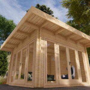Chalet bois Sydney 12m² habitables en madriers de 44mm