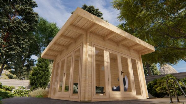 Chalet bois Sydney 12m² habitables en madriers de 44mm