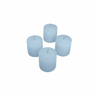 Set de 4 Bougies couleur bleu