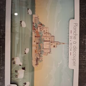 Planche à découper le mont saint Michel 20 x 30 cm