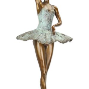 UNE SCULPTURE EN BRONZE D'UNE BALLERINE