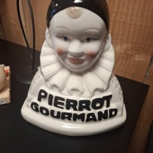 Buste pierrot gourmand en ceramique