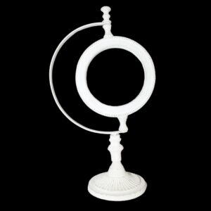 Miroir à poser en fonte blanc 23 x 12 x 41 cm