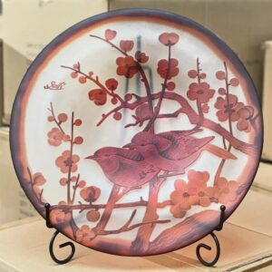 Plat en patte de verre signe