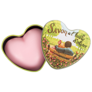 Boîte Métal Coeur & Savon 100g