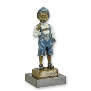 UNE SCULPTURE EN BRONZE DU FUMER