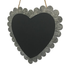 Cadre mural ardoise "cœur" -