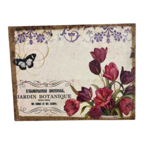 Toile "Jardin botanique" L.45 x Ht.35 cm