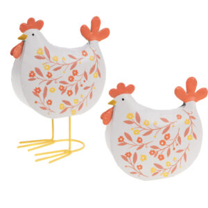 Poules 2 assortiment monica metal