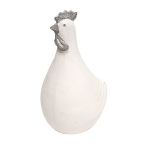 Poule en terre cuite émaillée L.16 x l.11 x Ht.25 cm
