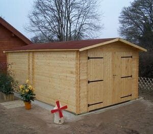 DO3554N  - Garage 20.98m² bois naturel