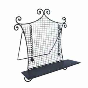 Pupitre musique lutrin livre en métal gris 42.5 x 33 x 12 cm